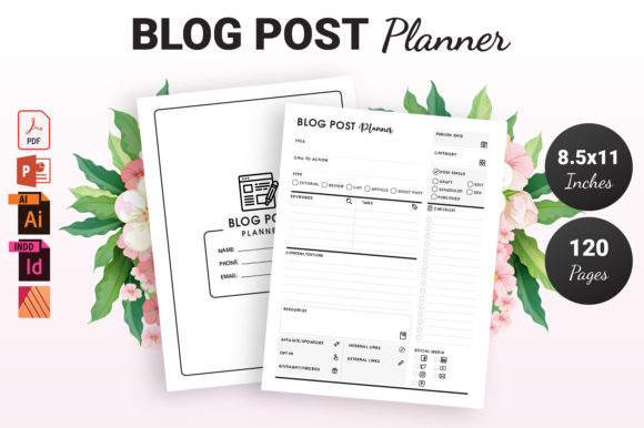 Blog Post Planner KDP Interior Design Guide
