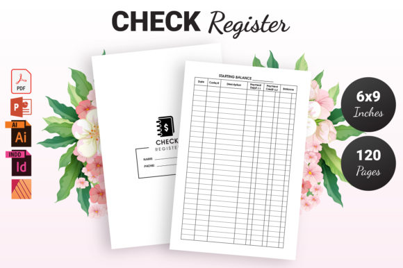 Check Register KDP Interior: Ready-to-Upload Files