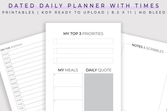 Daily Planner with Times: Structure for Creative Success