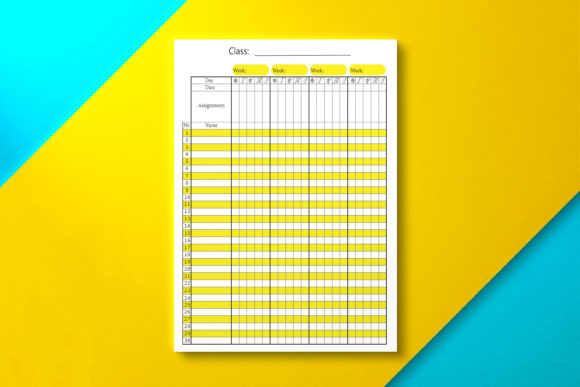 Evaluating Teacher Class Grade Paper for KDP Publishing and Classroom Organization