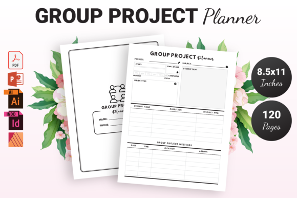 Group Project Planner KDP Interior Template