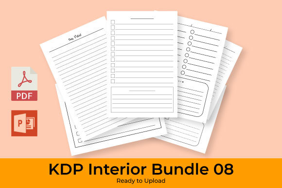 KDP Interior Bundle: 8 Editable Planner Templates