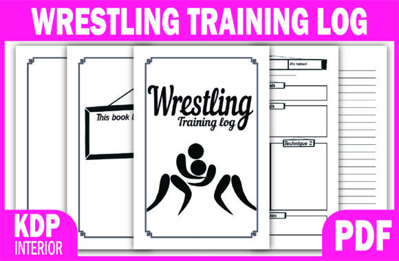 KDP Interior Wrestling Training Log PDF: Ready to Publish