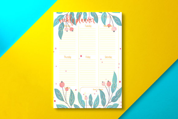 Weekly Planner Berry: Versatile PDF Templates